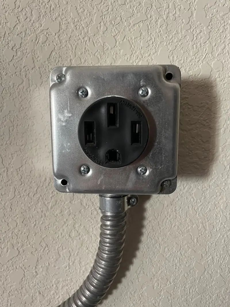 NEMA 14-50 outlet installed for Smart Home Electrical in Pennfield